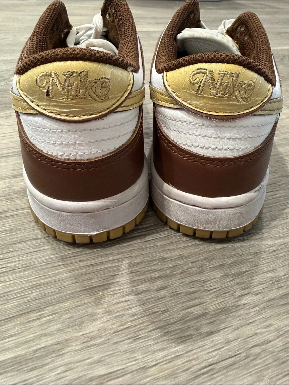 Nike Dunk Low “Be The One” Brown White Gold Sneakers Youth 7Y Women’s 8.5